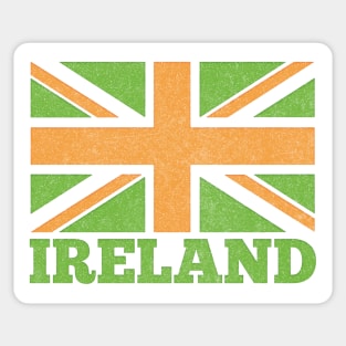 Ireland Flag / Spoof Occupation Parody Design Sticker